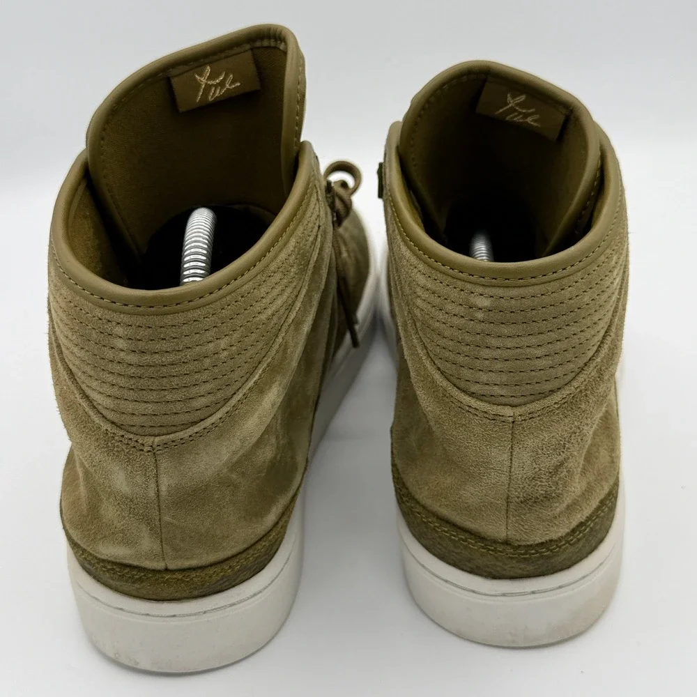 Jordan Westbrook 0.2 Sneakers Mens Olive Green Suede Snakeskin High Top